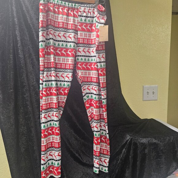 Jollidays XXL Candy Cane Galor Leggings, 90% Polyester, 10% Spandex - Picture 3 of 4